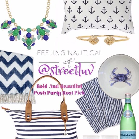 stella & dot ~ juniper statement necklace ~ blue green - Picture 5 of 11